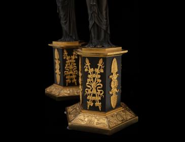 Coppia di candelabri Impero