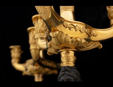 Coppia di candelabri Impero