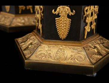 Coppia di candelabri Impero