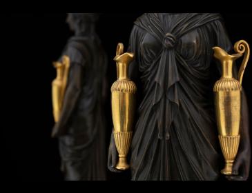 Coppia di candelabri Impero