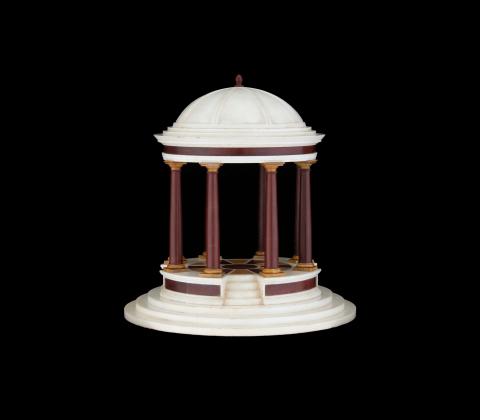 Tempietto neoclassico in marmi pregiati