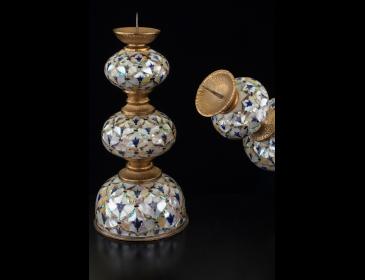 Candelabri in madreperla