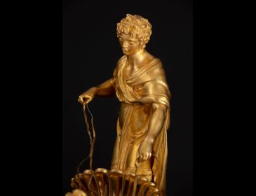 Pendola raffigurante Ganimede su un carro