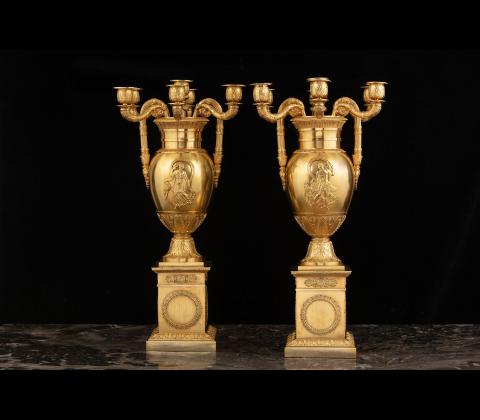 Coppia di candelabri neoclassici