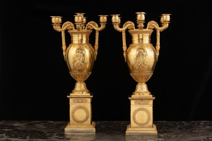 Coppia di candelabri neoclassici