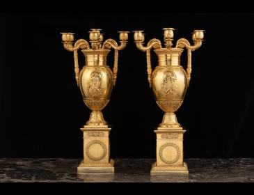 Coppia di candelabri neoclassici