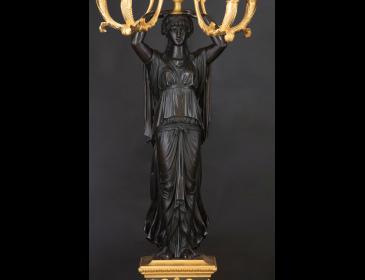 Coppia di candelabri stile Impero