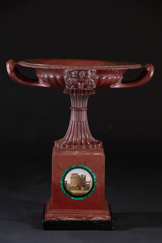 Antique red marble cup