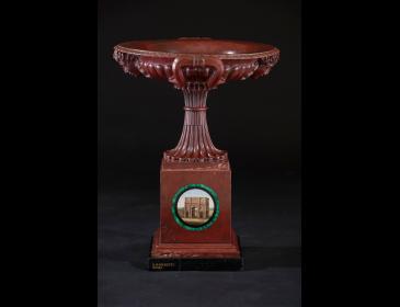 Antique red marble cup
