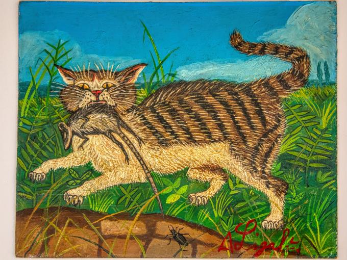 Hunting cat