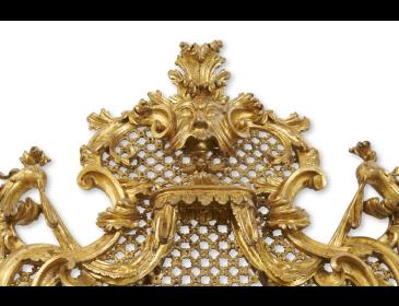 Large Louis XV pier glass, Parma, attributed to Antonio Vernieri