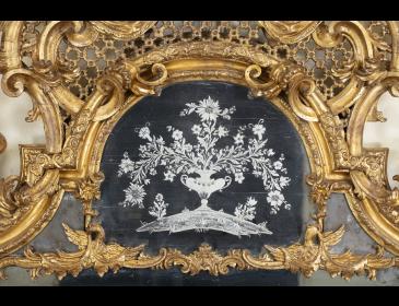 Large Louis XV pier glass, Parma, attributed to Antonio Vernieri