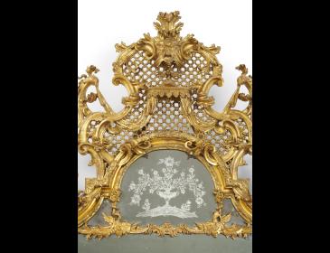 Large Louis XV pier glass, Parma, attributed to Antonio Vernieri
