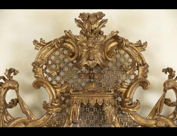 Large Louis XV pier glass, Parma, attributed to Antonio Vernieri