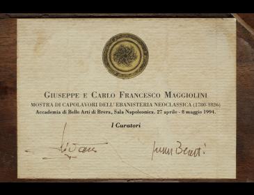Guéridon by Carlo Francesco Maggiolini, Lombardy, 1824.