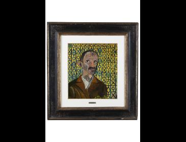 Self-Portrait with Grille