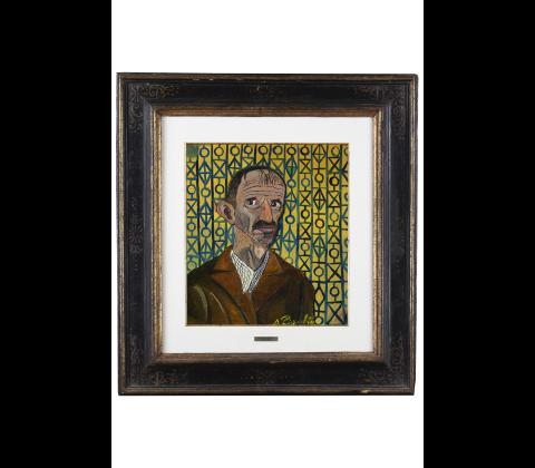 Self-Portrait with Grille