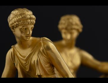 Pair of Empire bronze figures